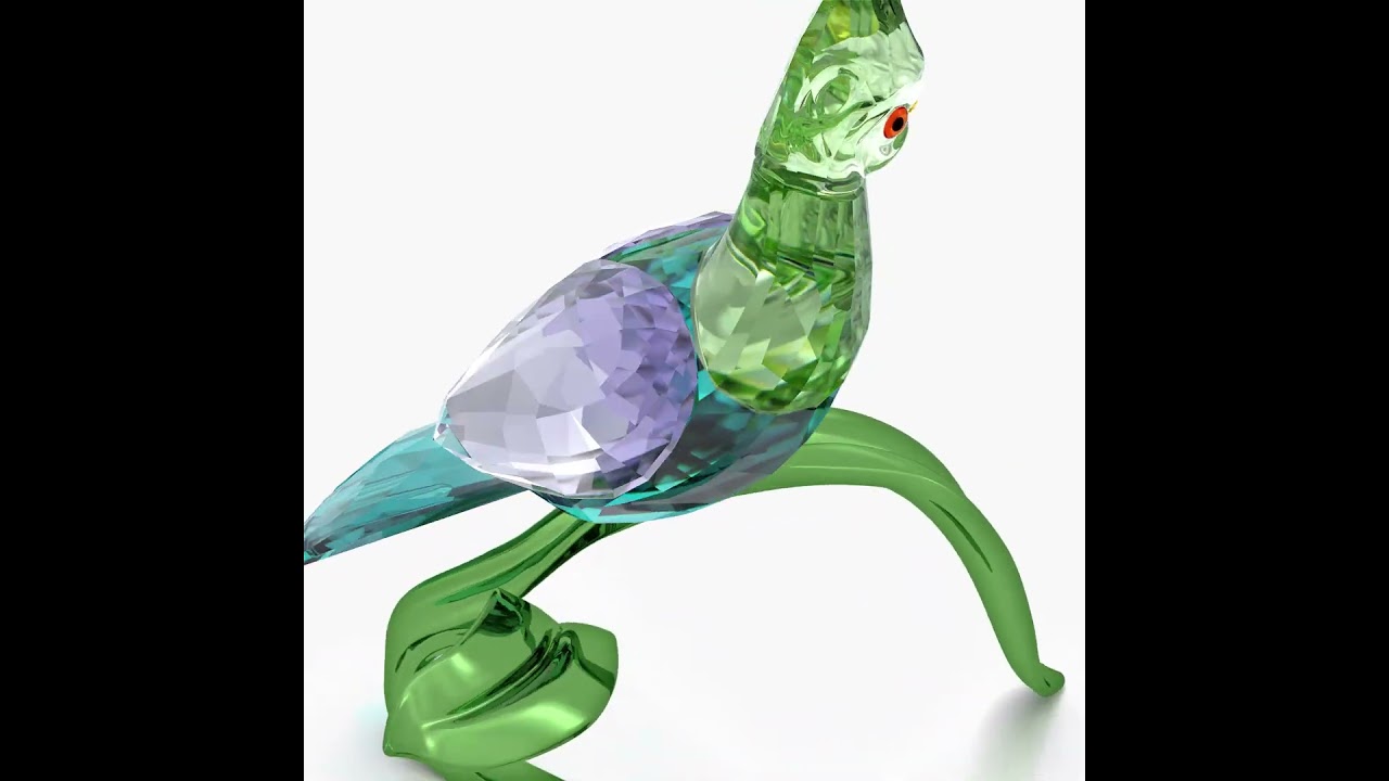 REEDS Jewelers Swarovski Crystal Idyllia Green Turaco