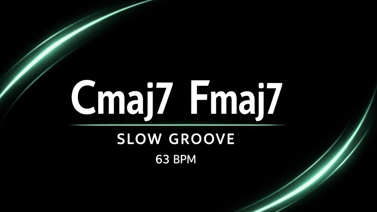 Cmaj7 – Fmaj7 Slow Groove | 63 BPM Backing Track for Guitar & Improvisation