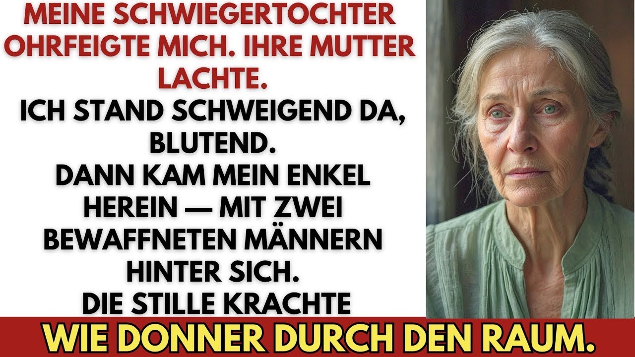 Meine Schwiegertochter schlug mich — dann kam mein Enkel mit zwei bewaffneten Männern herein