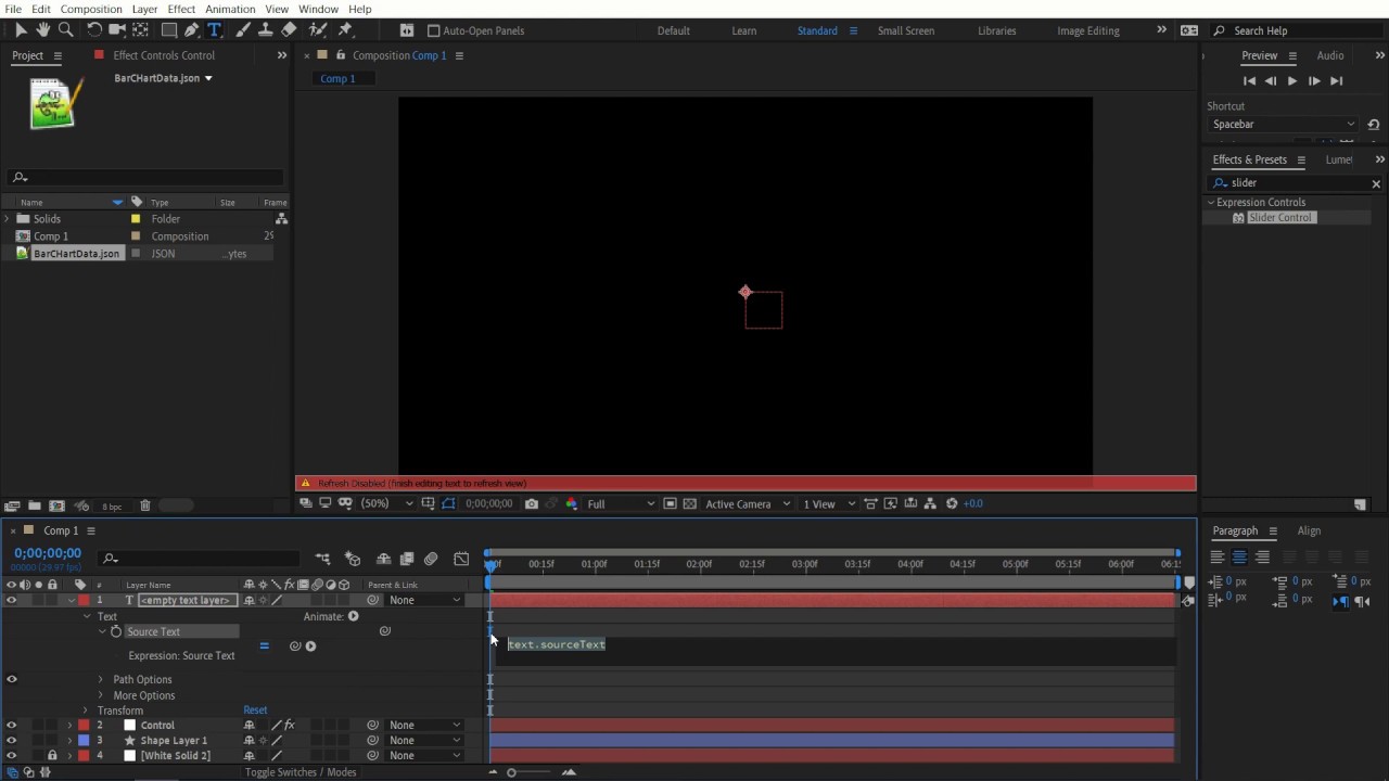 Учебное пособие по анимации на основе данных в After Effects