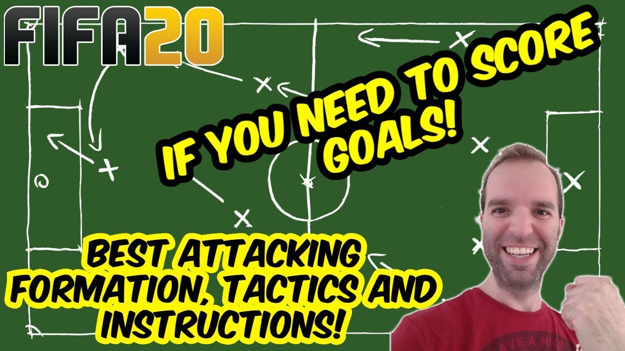 *IF YOU NEED TO SCORE GOALS!* FIFA 20 BEST ATTACKING FORMATION, TACTICS AND INSTRUCTIONS
