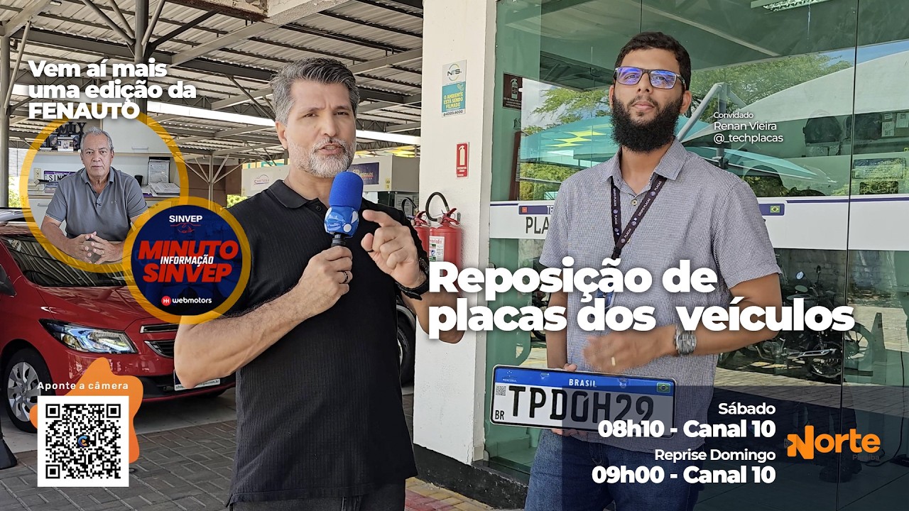 Perdeu na enchente? Reposição das placas dos veículos! E o Sinvep anuncia o Congresso Fenauto 2026!