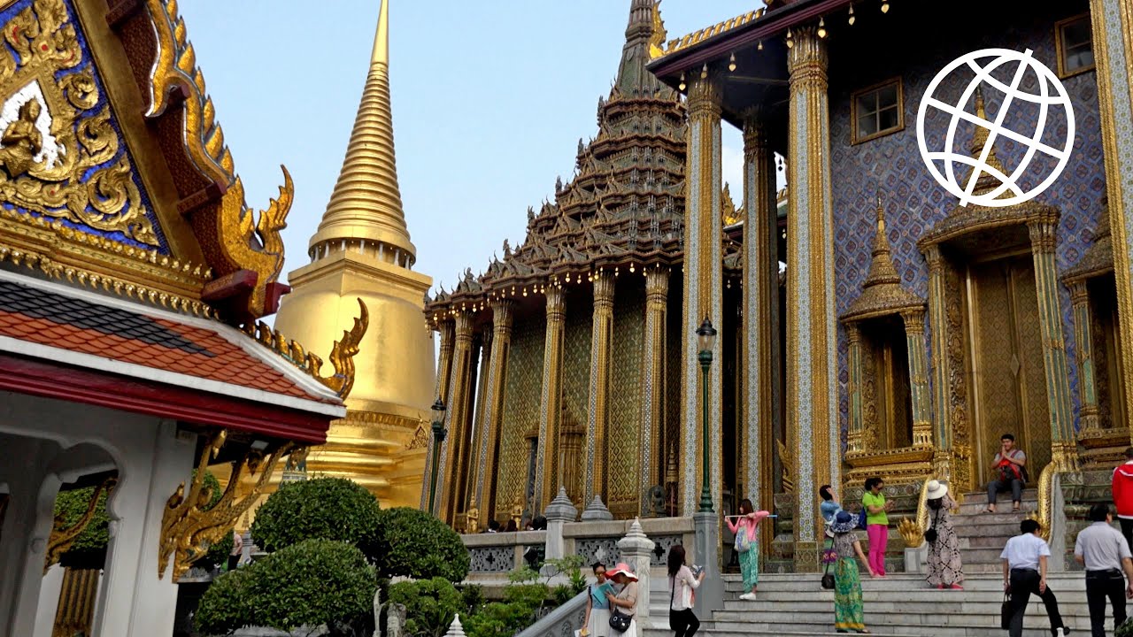 Wat Phra Kaew & Grand Palace, Bangkok, Thailand  [Amazing Places 4K]