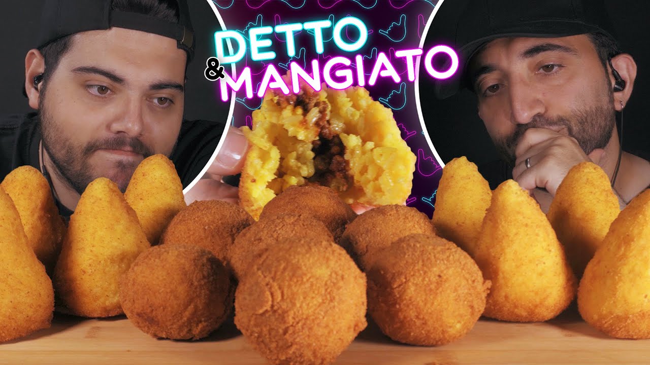 ASMR MUKBANG ITA ARANCINI/ARANCINE ASMR ITA | ASMR FOOD | MUKBANG ITA | DETTO E MANGIATO EP.7