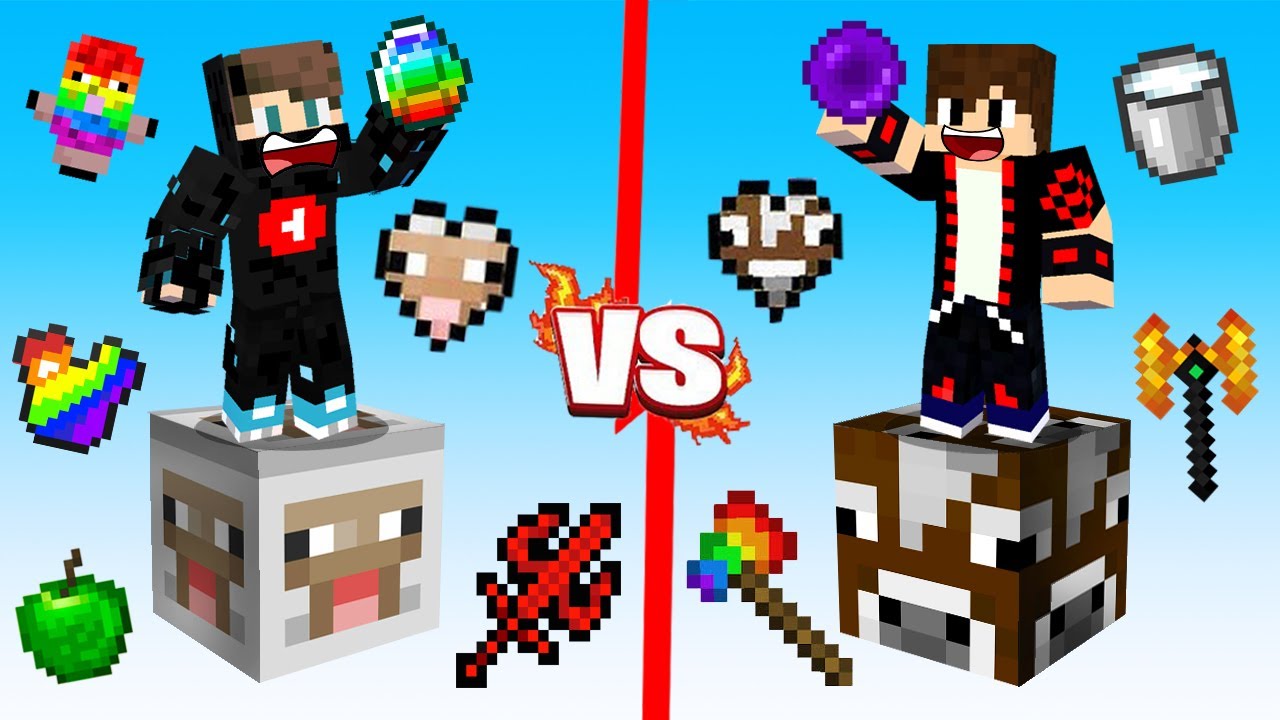 ماين كرافت : حـرب الحيوانات العجيبة ولكن بلوكة البقرة ضد الخروف !!؟ 🔥😱