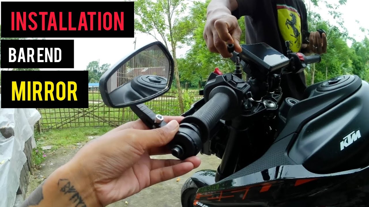 Bar end mirror installation | duke 250 modification 🤩