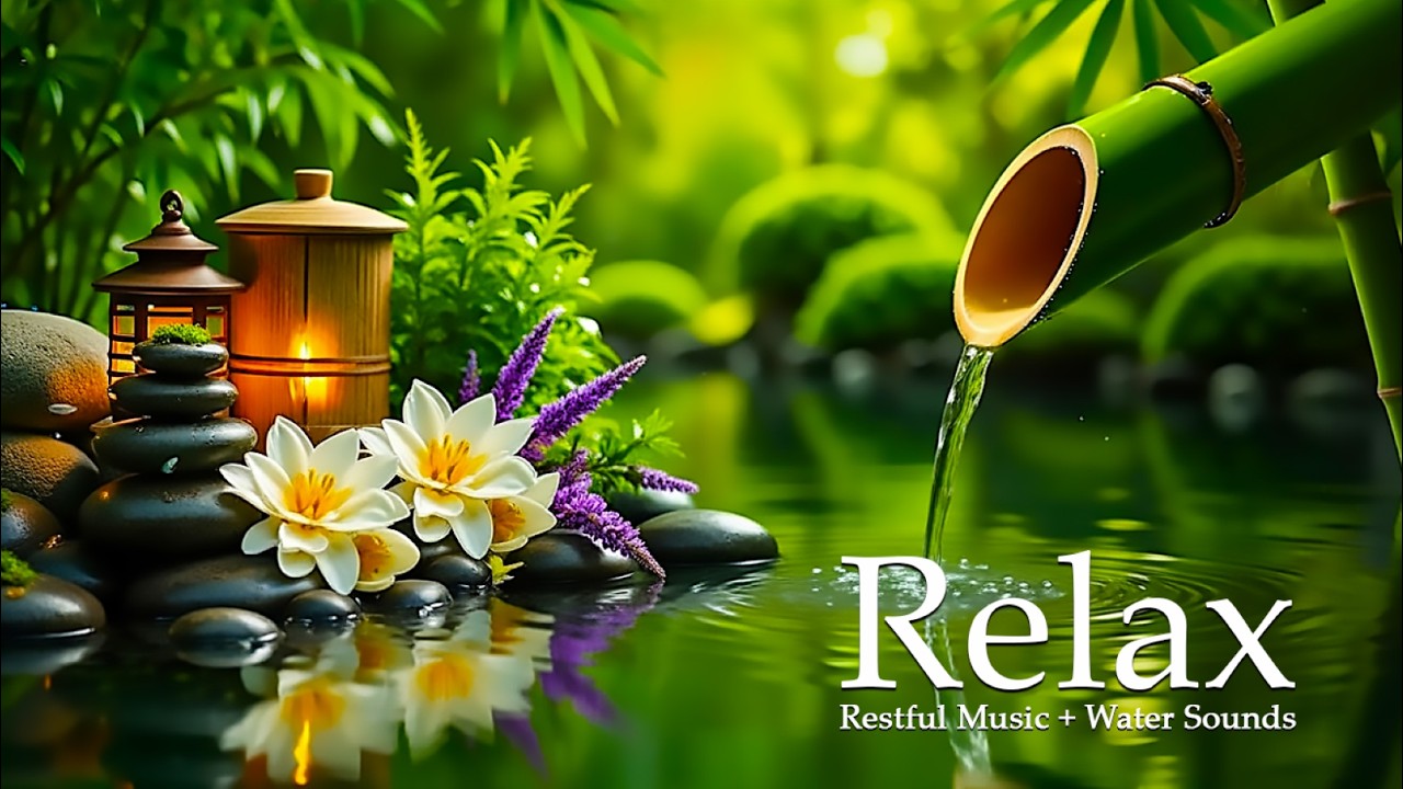 Calm Piano with Water Sounds 😴 Deep Sleep, Stress Relief, and Healing