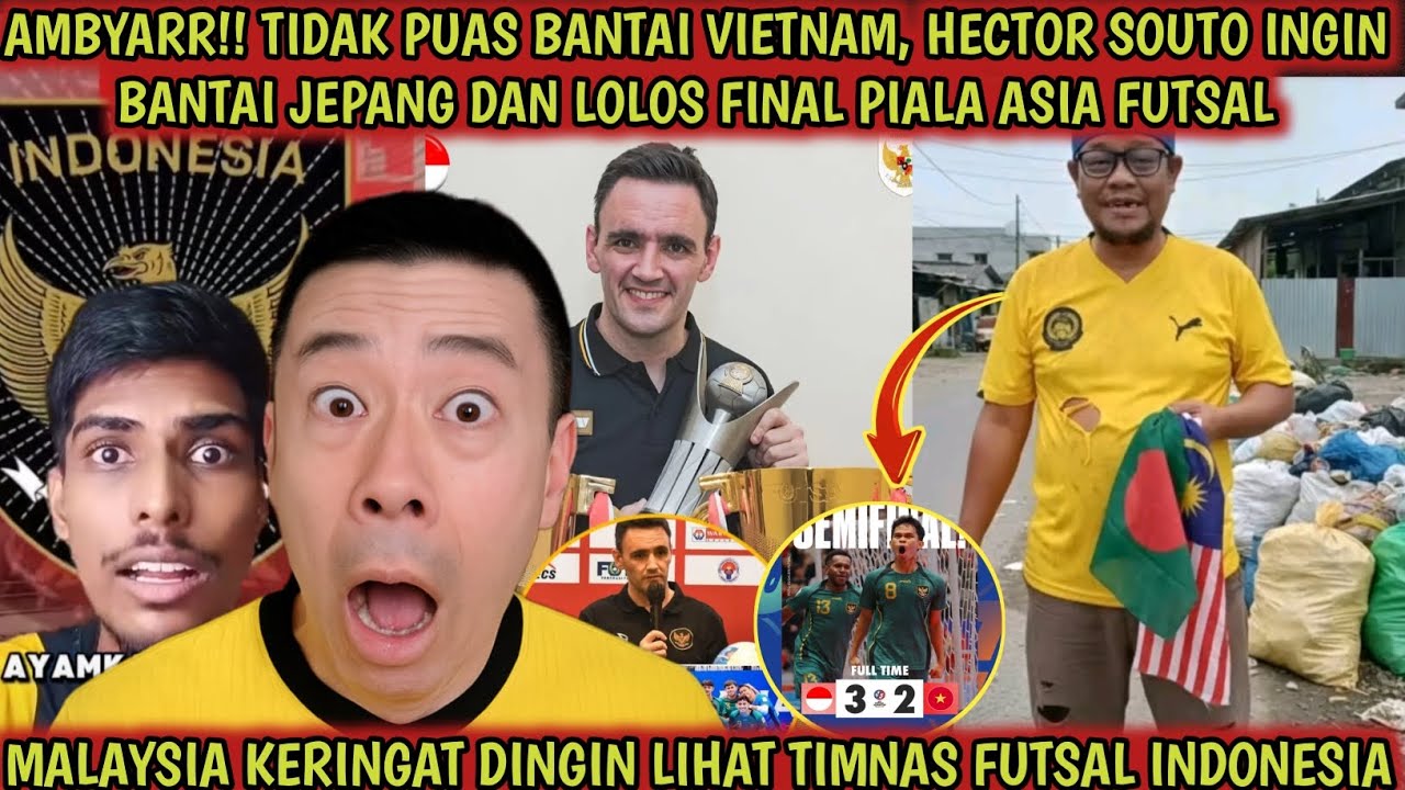 AMBYAR‼️Malaysia takut lihat king indo jago banget, gendong Asean di piala Asia futsal 2026😱🔥