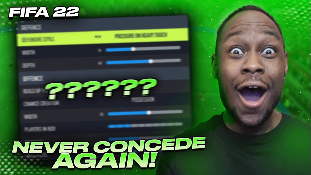 THE BEST DEFENSIVE CUSTOM TACTIC IN FIFA 22!