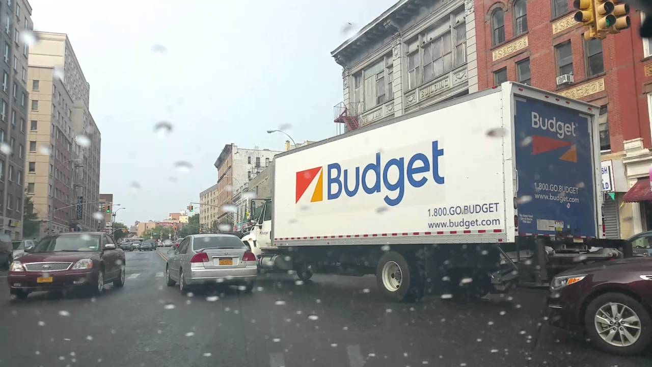 Third (3rd) Avenue EL Bronx New York City  (NYC) Beautiful Rain Driving