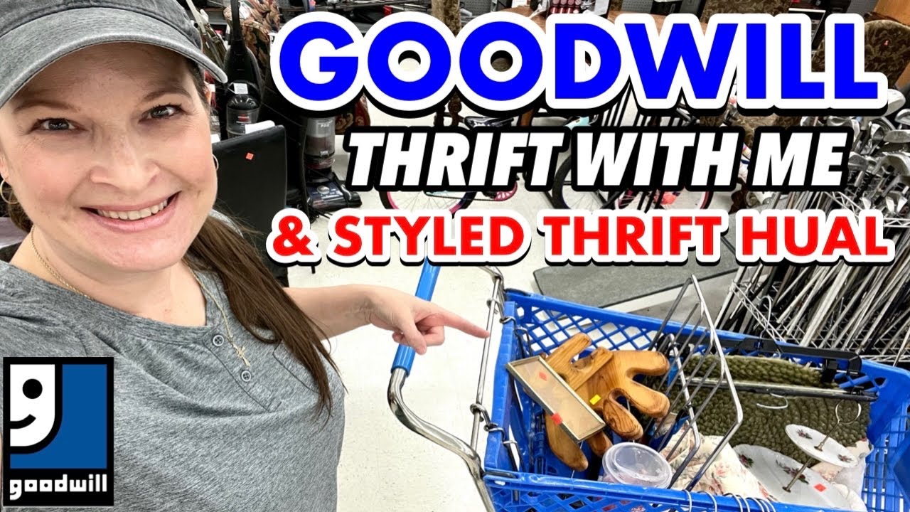 HOME DECOR THRIFTING AT GOODWILL + A STYLED THRIFT HAUL * THRIFT WITH ME