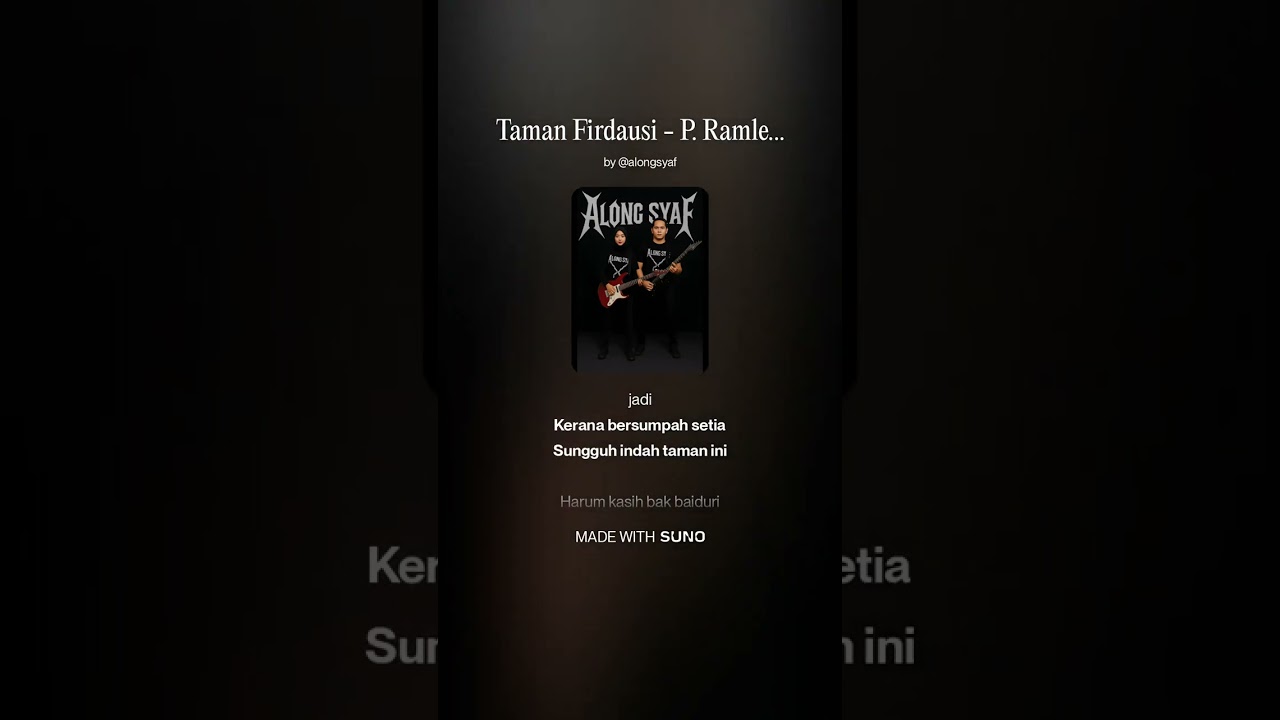 P. Ramlee - Taman Firdausi (Cover Metal)