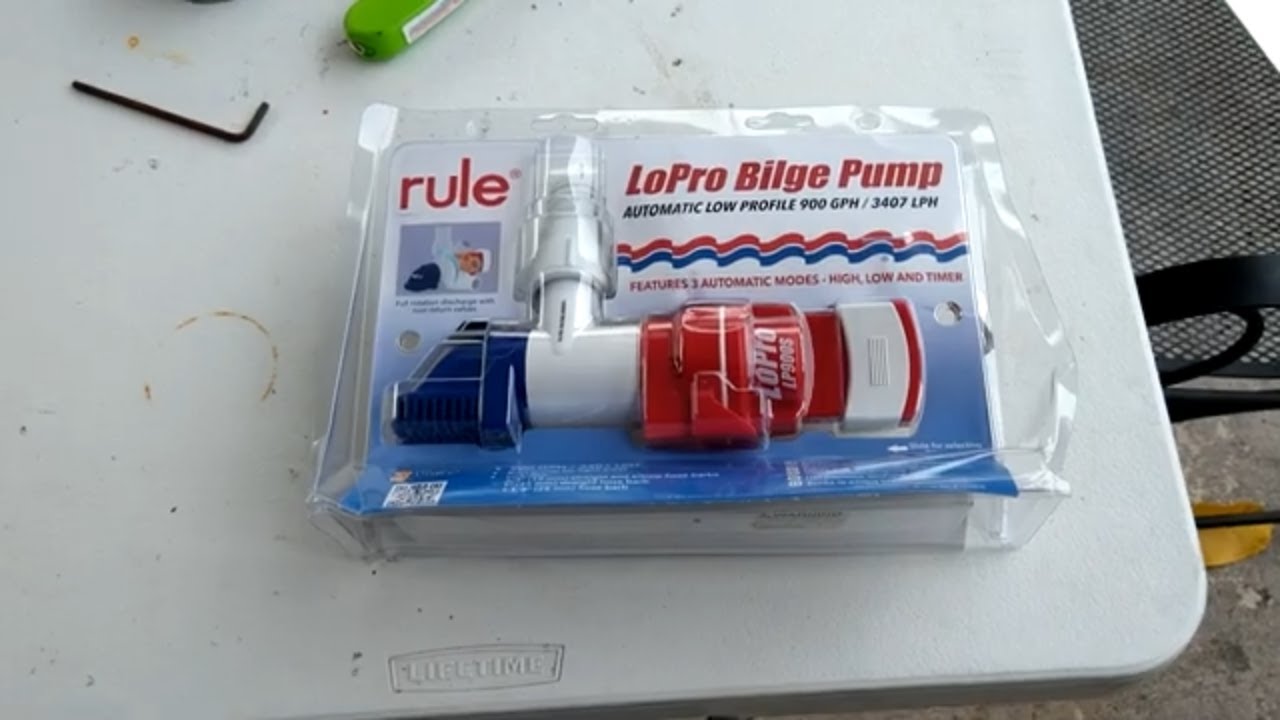 rule low pro bilge pump. dry bilge. 900 gpm dry bilge pump. rule lp900s