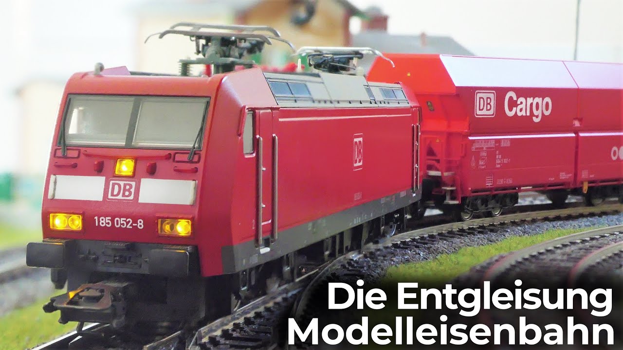 Die Modellbahn | G&uuml;terzug Entgleisung & Anlagenrundschau mit viel Zugverkehr + Sonderfahrten der E69