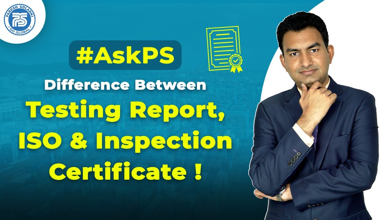 Difference between Testing report, ISO certification & Inspection certificate | by Paresh Solanki