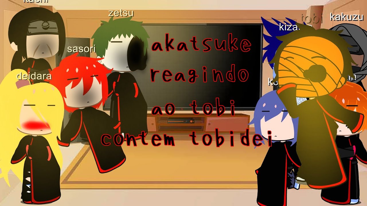 akatsuke reagindo ao tobi ||gacha club|| ||contem tobidei||