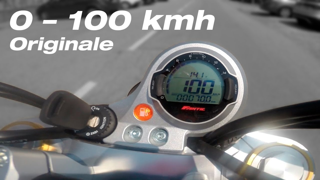 Fantic Caballero 125 4T (Scrambler) accelerazione 0-100 kmh &ndash; originale