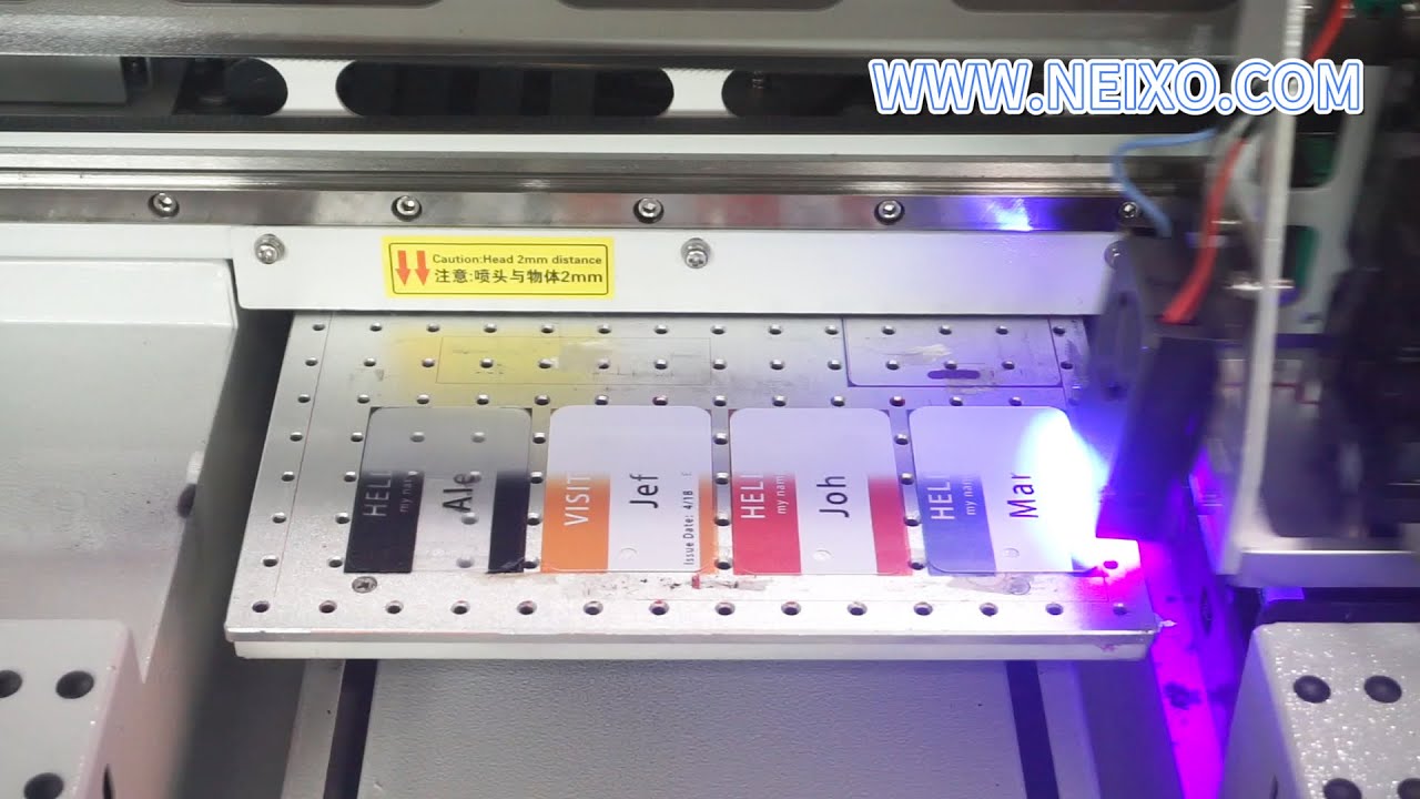Neixo X2030  A4 UV Printer for Any Custom Name Tag Design Printing Name Tag Printer