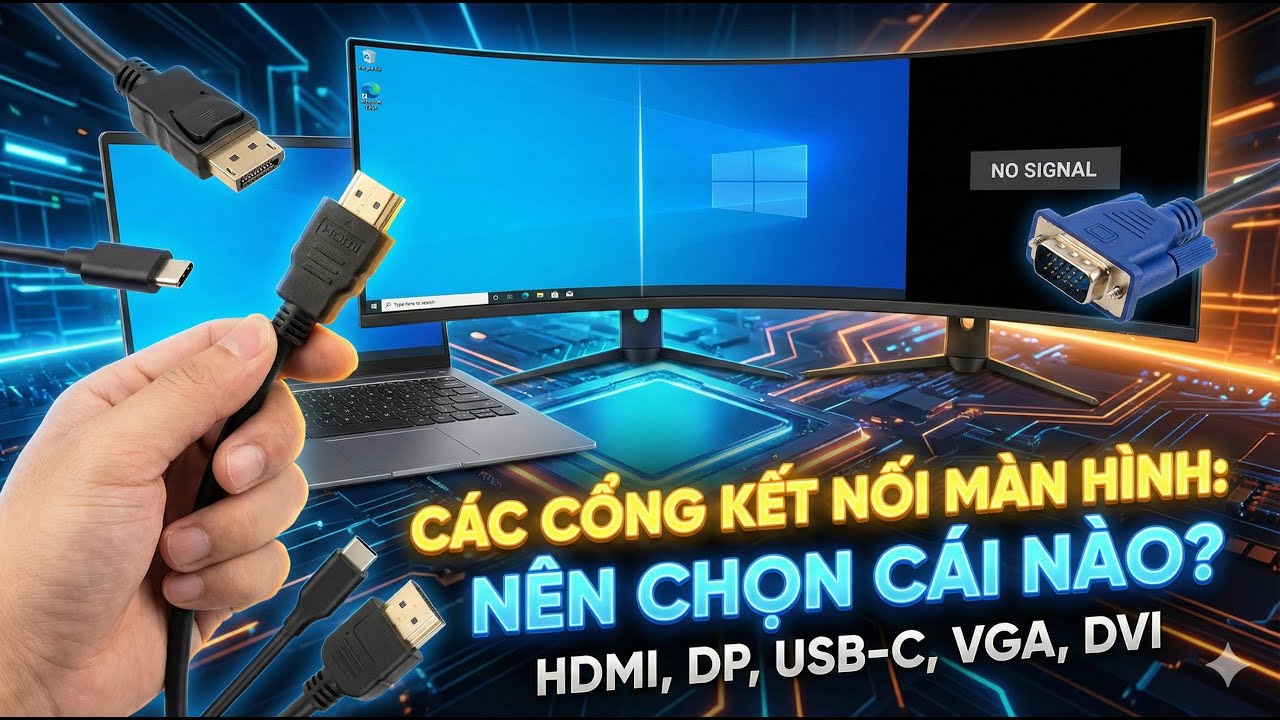 Sẽ nhiều AE không biết một số loại cổng này ! | Tổng hợp các cổng kết nối màn hình