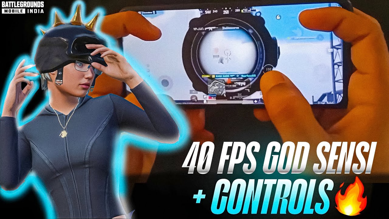 Best 40 FPS Sensitivity & Controls 🔥 BGMI Handcam Gameplay 