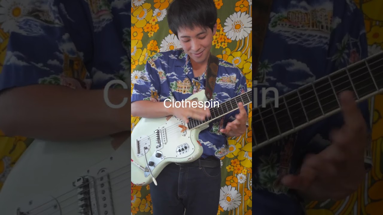 I&rsquo;ve developed a new guitar technique using clothespins.洗濯バサミ奏法でギター弾いてみた　 #guitar #弾ける #弾いてみた #ギター