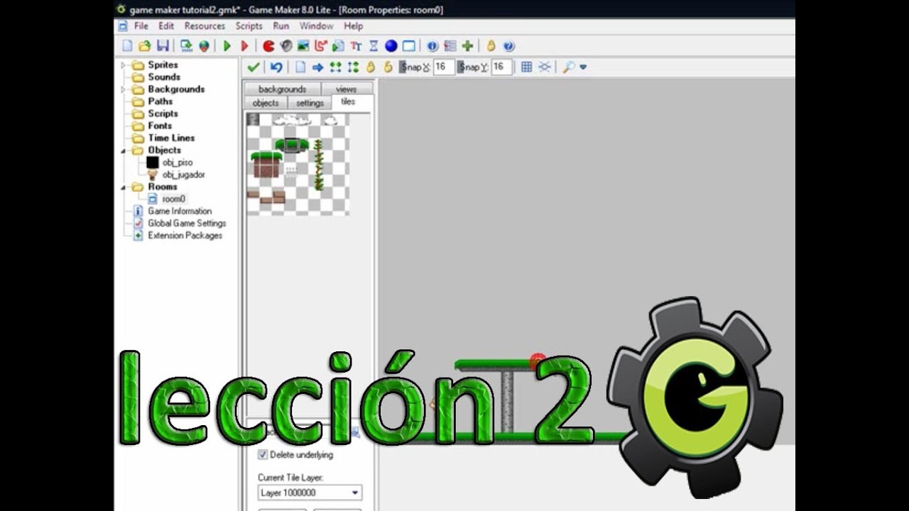 tutorial de juegos de plataforma con game maker 8.0 el uso de (sprites y background).