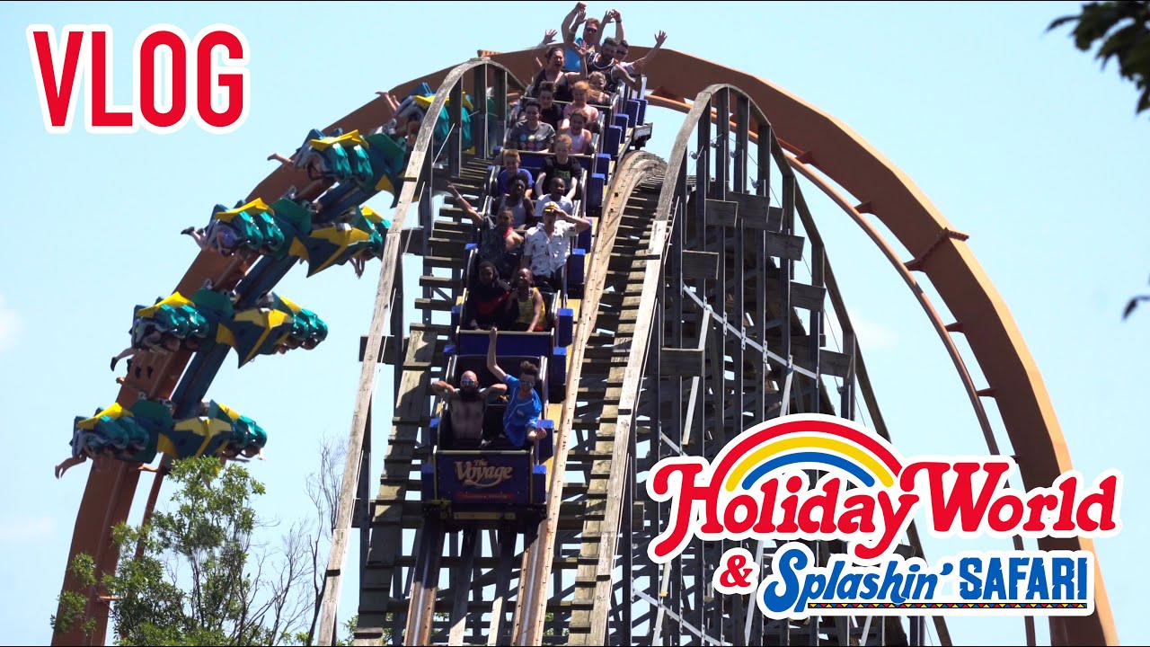 The Best Night Rides in the World | Holiday World's Epic Wooden Coasters - Summer 2023 Vlog