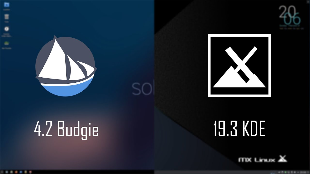 Solus 4.2 Budgie vs MX Linux 19.3 KDE