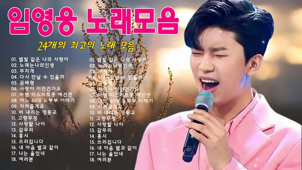 임영웅 콘서트 24곡을 광고없이듣기 임영웅 마음의 위로가 되는 노래모음~미운사랑, 사랑이이런건가요, 바램, 노래는나의인생, 별빛 같은 나의 사랑아, 곰배령, 계단 말고 엘리베이터
