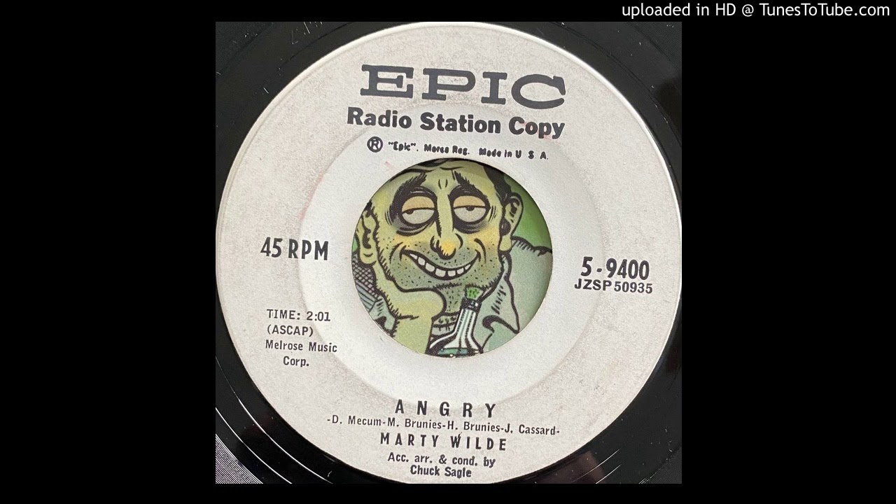 Marty Wilde - Angry (Epic) 1960