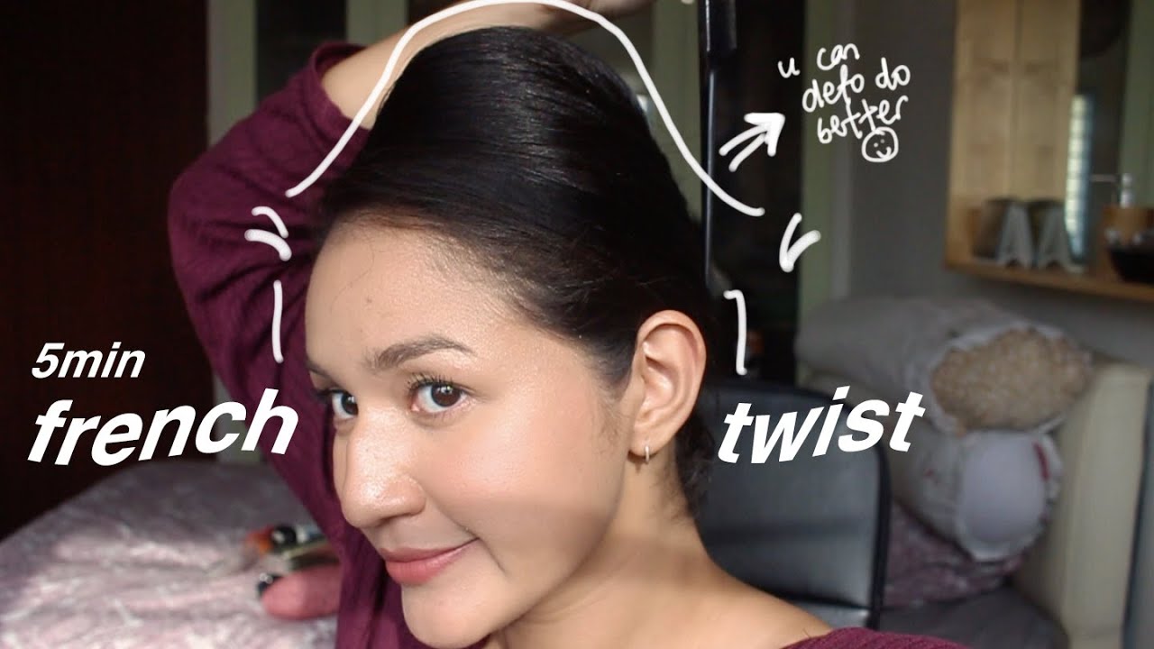 easy 5min french twist with dat hump you want