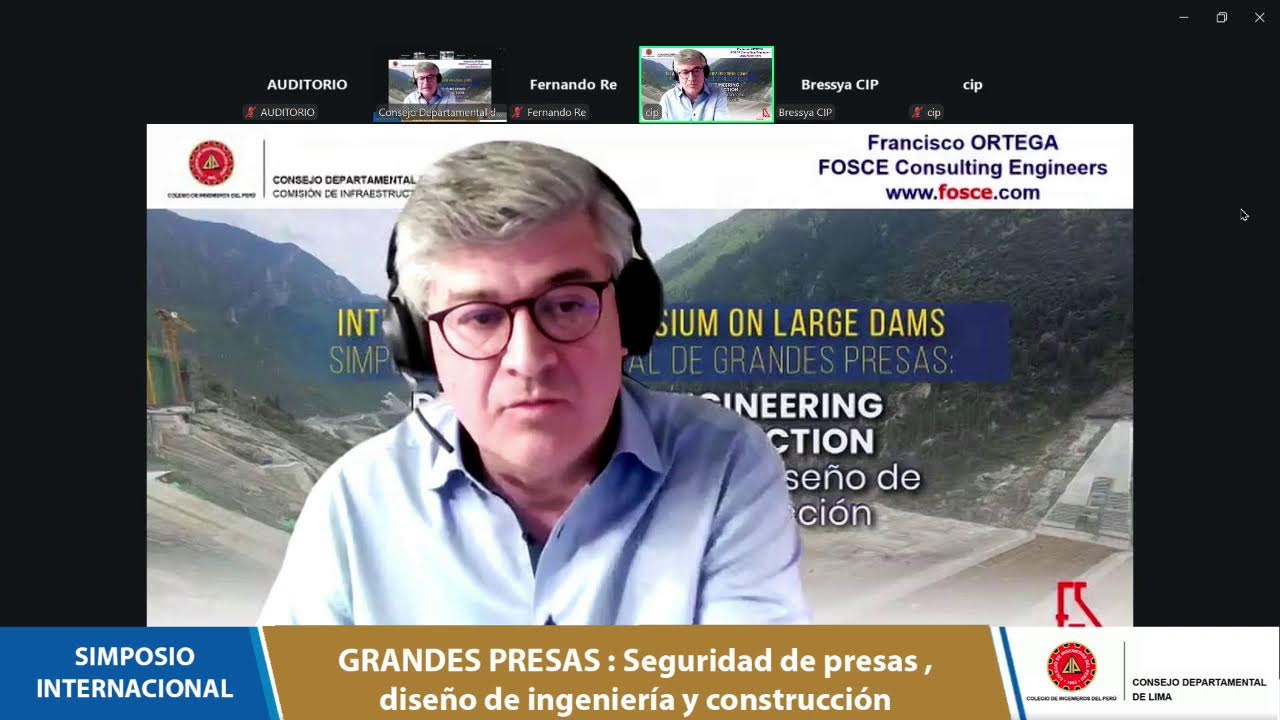 Simposio Internacional : Grandes presas , seguridad de presas ,diseño de ingeniería y construcción