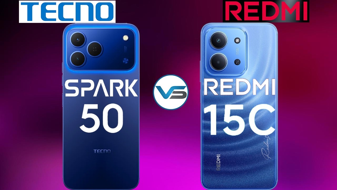 Tecno Spark 50 против Redmi 15C | Redmi 15C против Tecno Spark 50 | Серия Tecno Spark 50