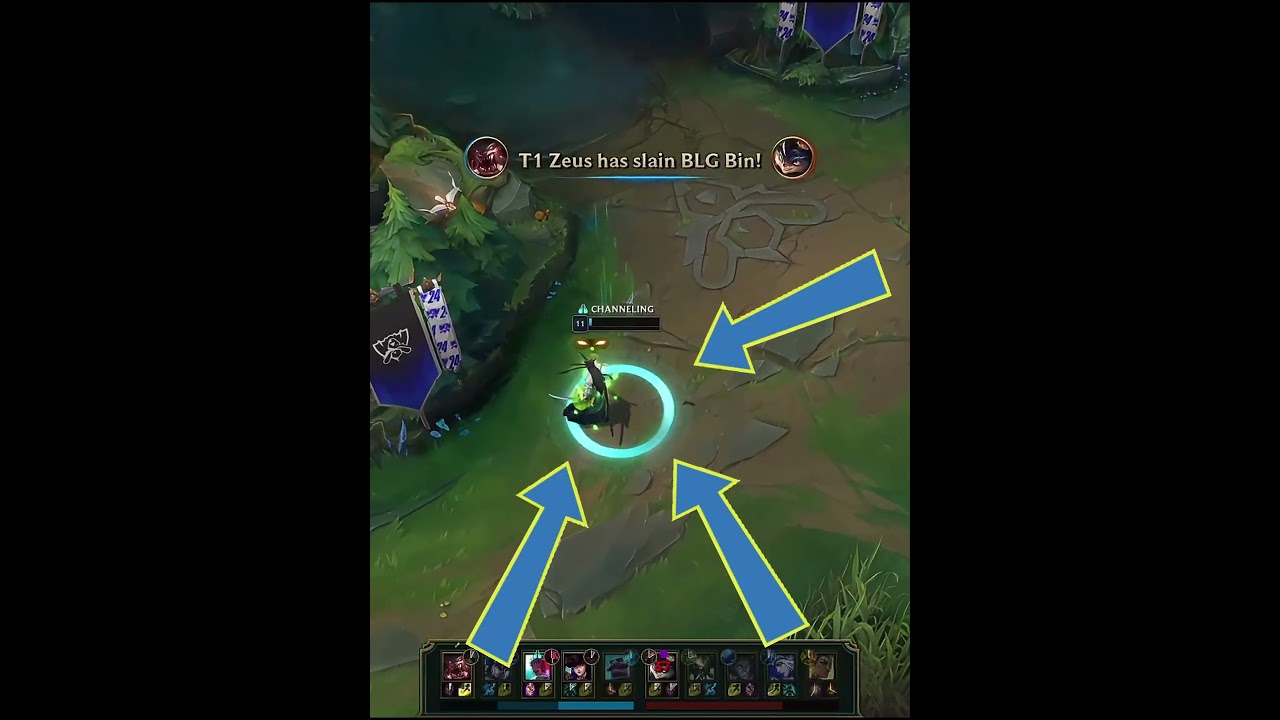 Elk snipes Faker across the map - T1 vs BLG Game 1 - Worlds 2024 Grand Final Highlights