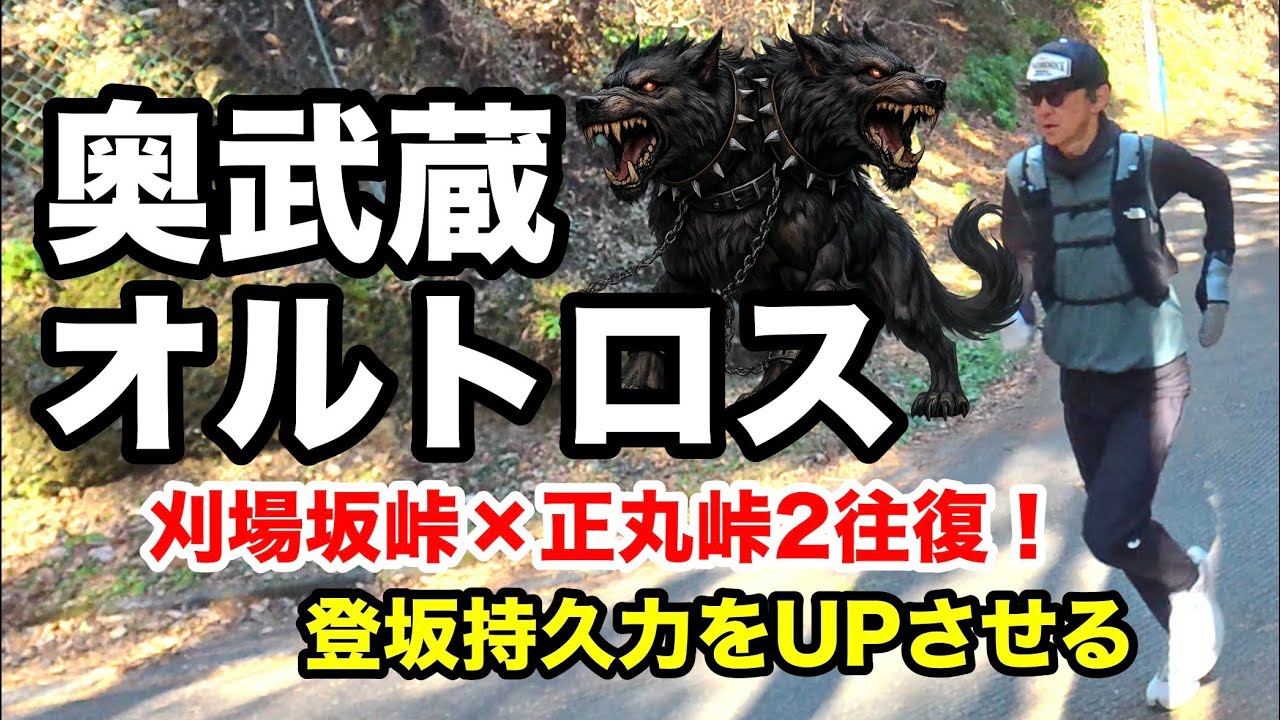 【奥武蔵オルトロス】「刈場坂峠×正丸峠2往復！」登坂持久力をUPさせる練習