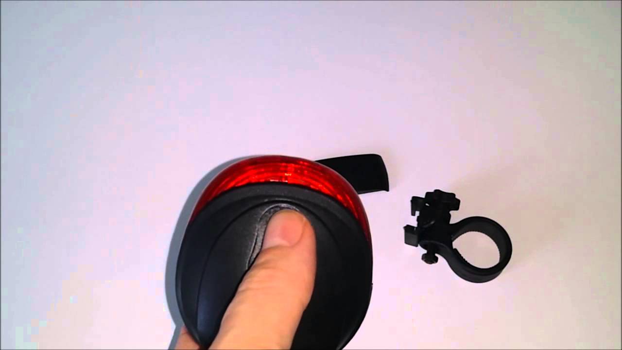 Bicycle tail light with laser line on the road
