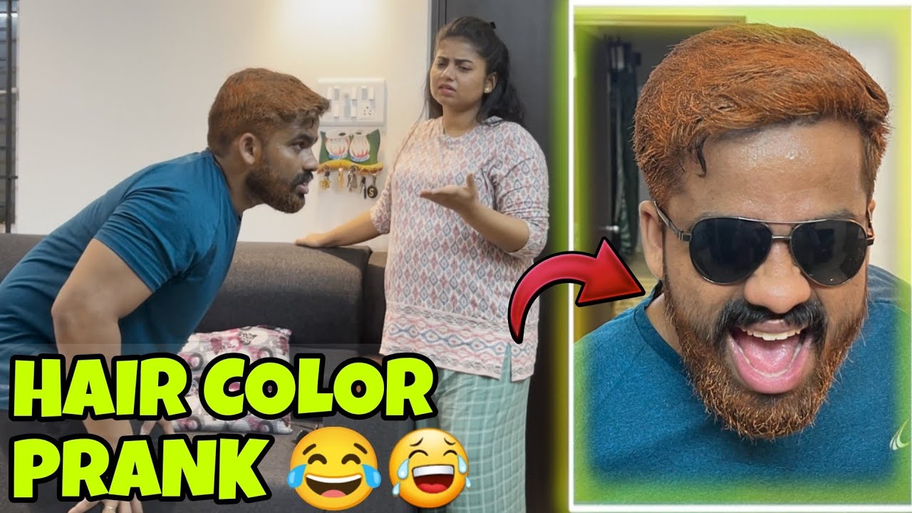 Hair Colour Prank 😂| She Got Shocked 😱| Prank On Her | Prank Gone Wrong 😰| KL With TN