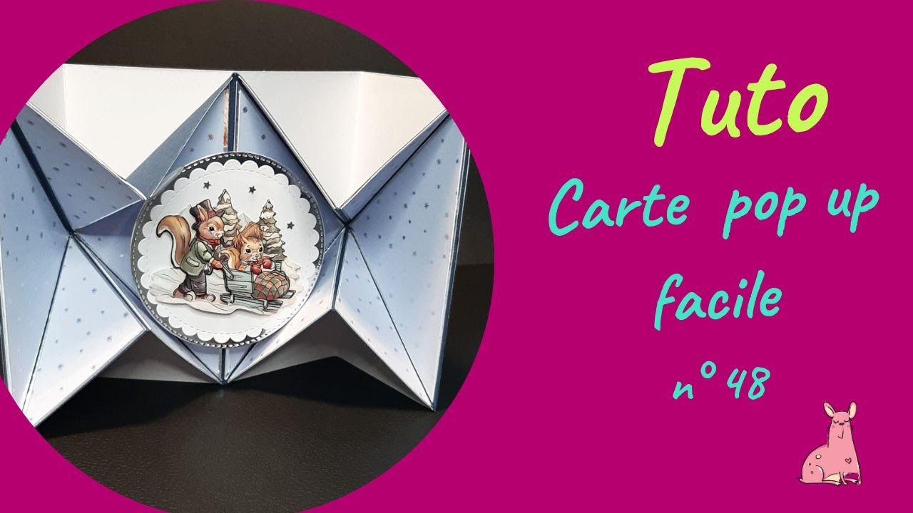 TUTO CARTE POP UP FACILE n°48 :  explosion d'étoile