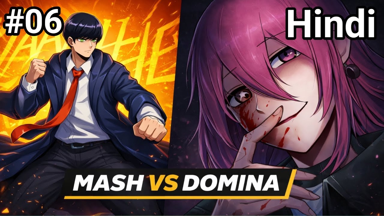 Mash vs domina | Mashle magic and muscles season 3 episode 6 explained in hindi|