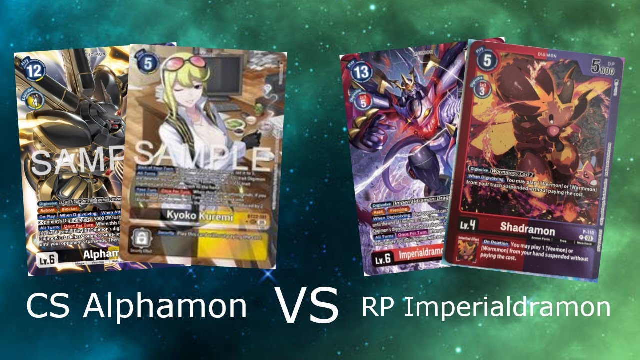 CS Alphamon VS RP Imperialdramon | Digimon TCG Match BT22