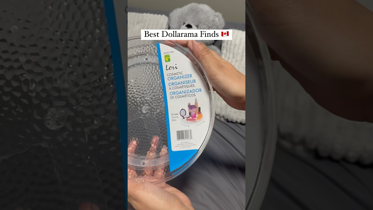 Dollarama 💲best cosmetics organizer 360 rotating organizer Follow for mores finds like and share