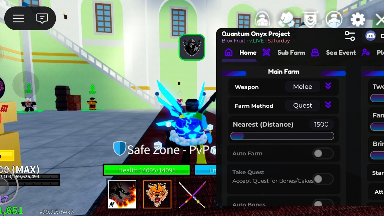 BLOX FRUIT SCRIPT| PASTEBIN LINK | QUANTUM ONYX HUB 