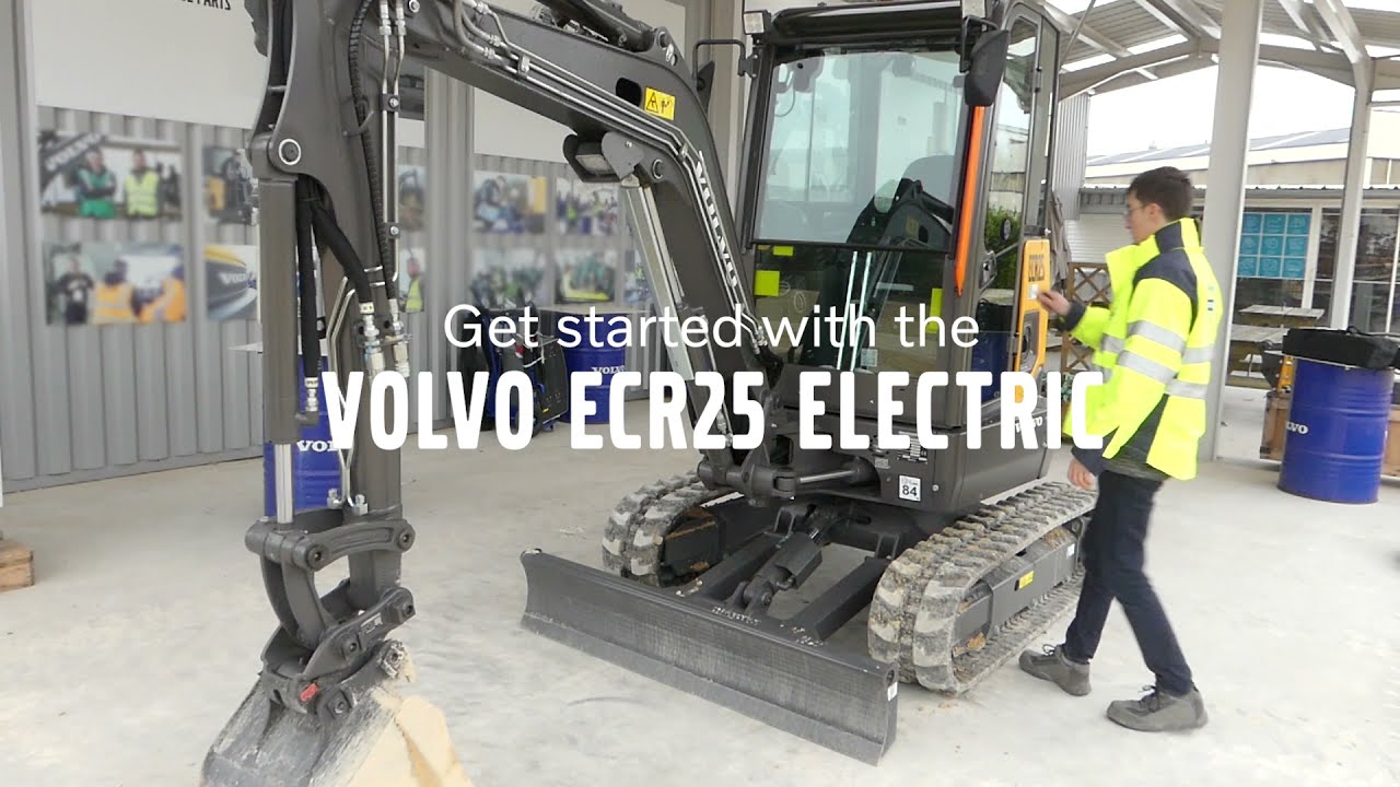 How to Start Volvo Electric Compact Crawler Excavator