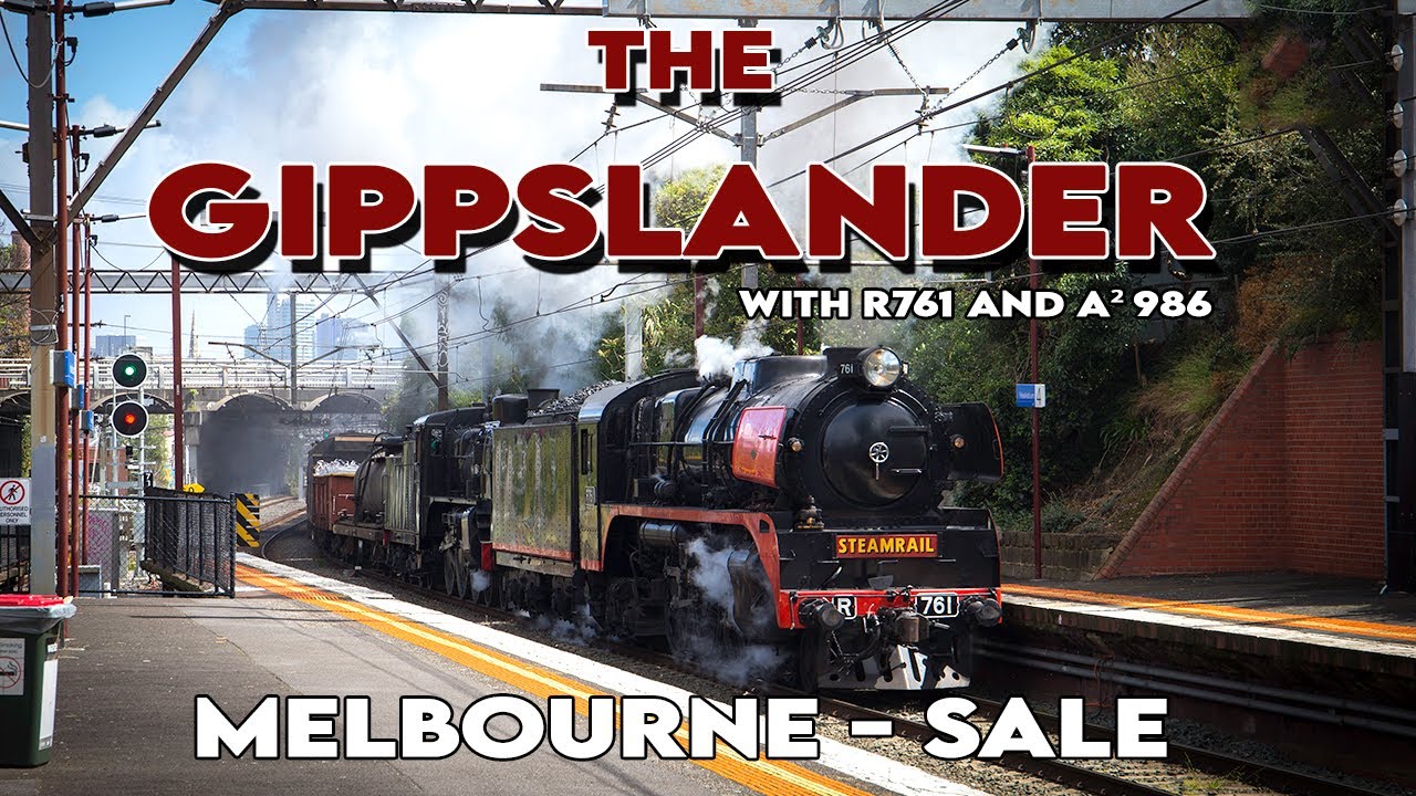 Double Headed Steam Trains On The Gippslander! Steamrail's R761 and A² 986