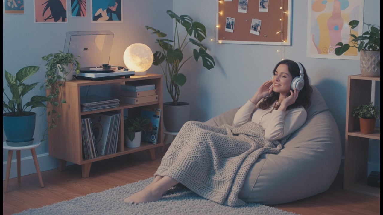 Midnight Lofi 🌙 Chill Beats for Study, Sleep & Relax | Cozy Bedroom Night Ambience