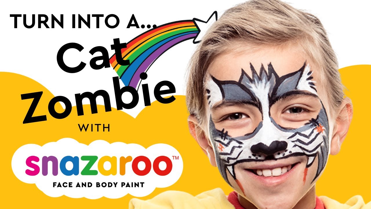 A Purr-fect Cat Zombie! | Fast Facepaint Tutorial