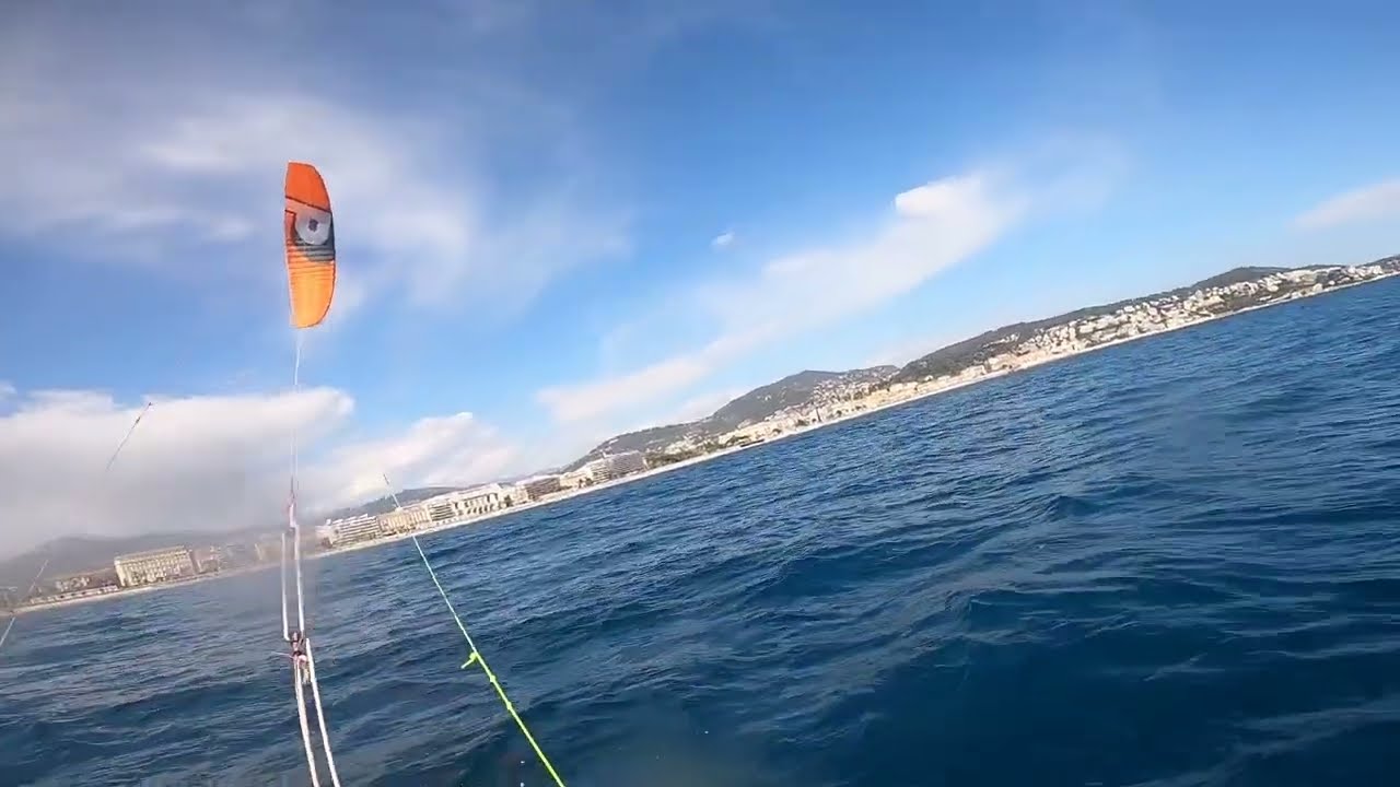 Kestrel 15m tricks on hydrofoil , light wind