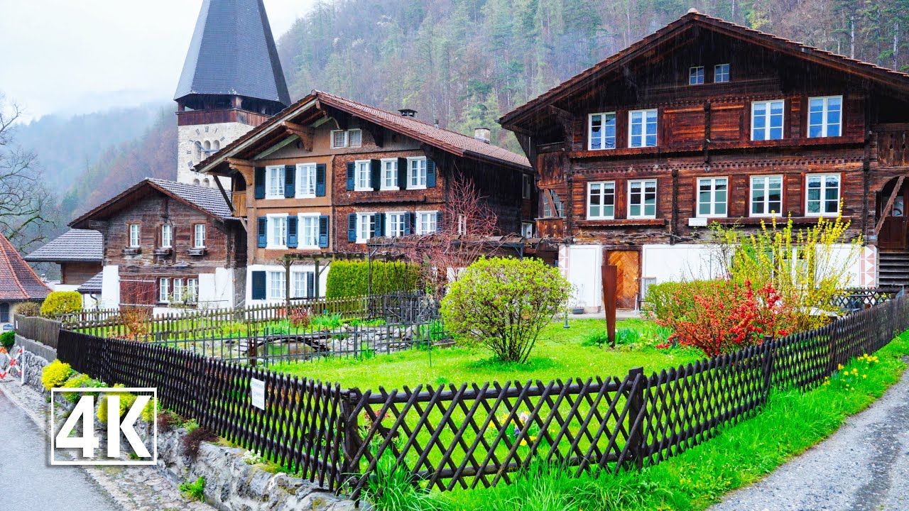 Switzerland 4K🇨🇭 Meiringen, one of the top places to go in Switzerland