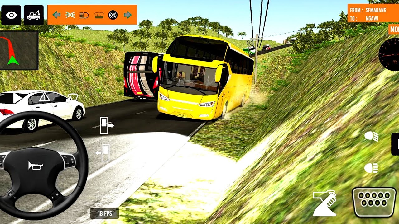 Euro Bus Simulator 2025: Indonesia Coach Bus Driving | Anoride Gameplay | LEVEL 81 MOGLI CTR