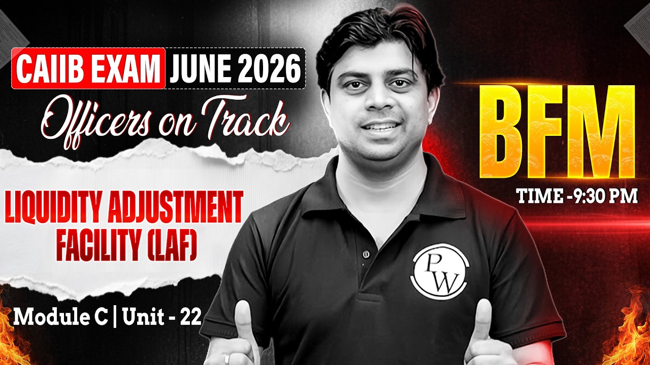 CAIIB June 2026 | CAIIB BFM Module C | Liquidity Adjustment Facility (LAF) | by Akhilesh Sir